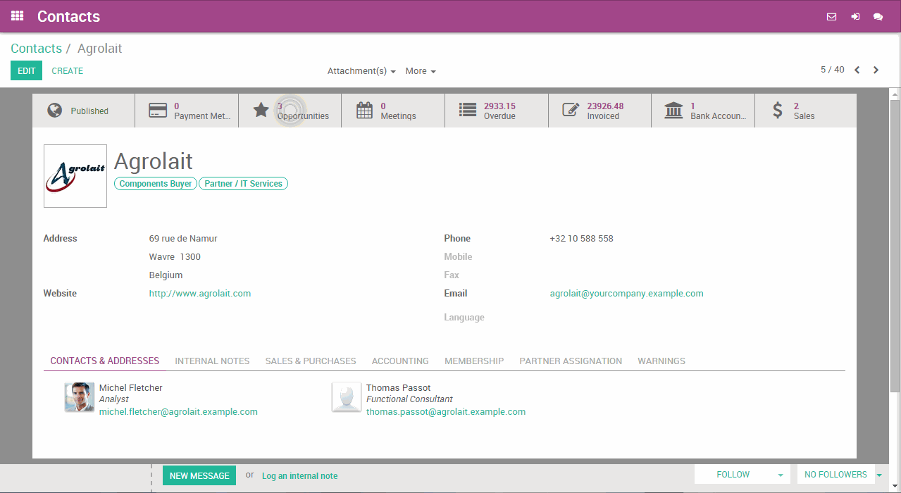 Odoo • Image and Text